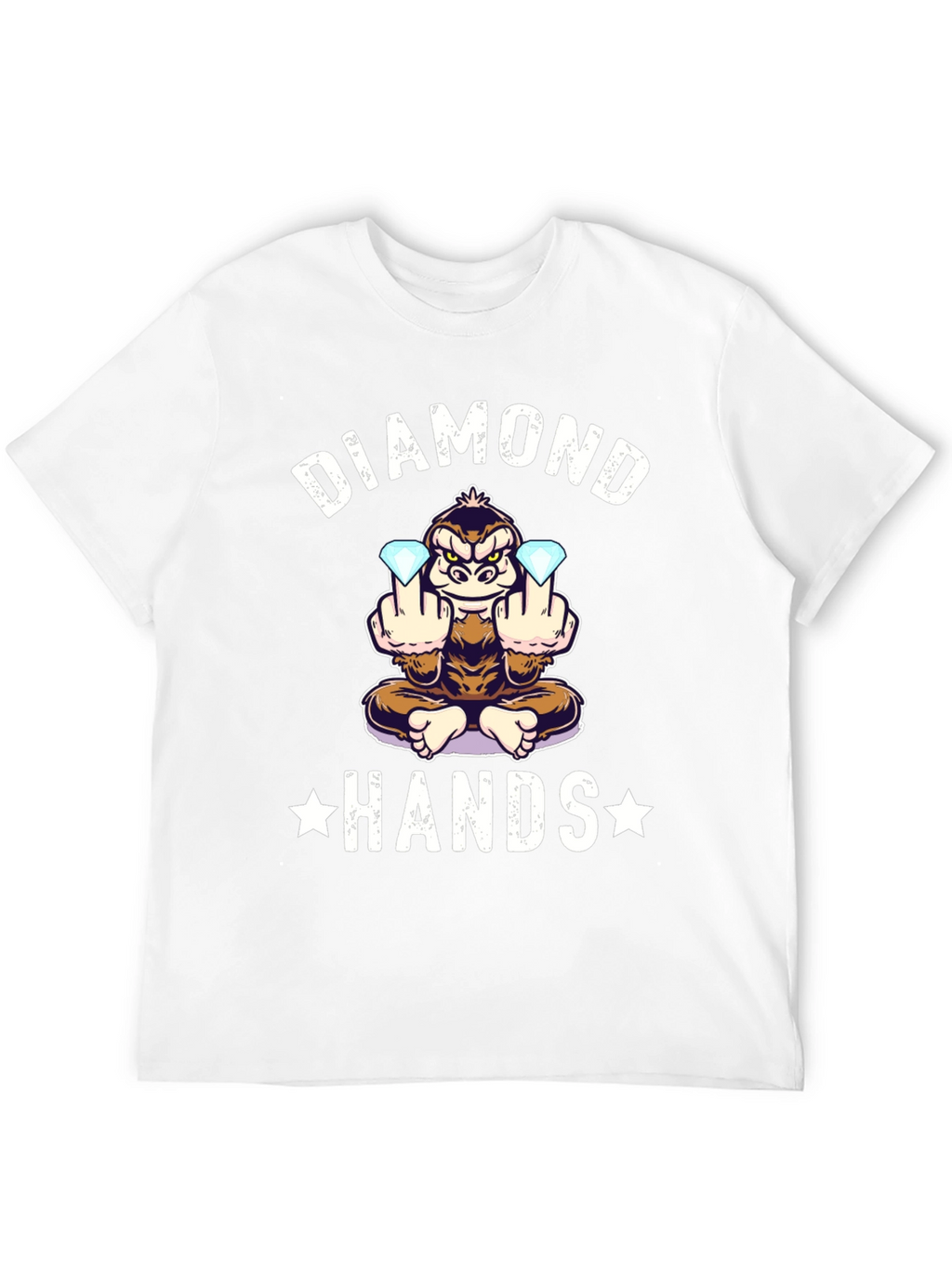 Diamond Hands Monkey T-Shirt - Black