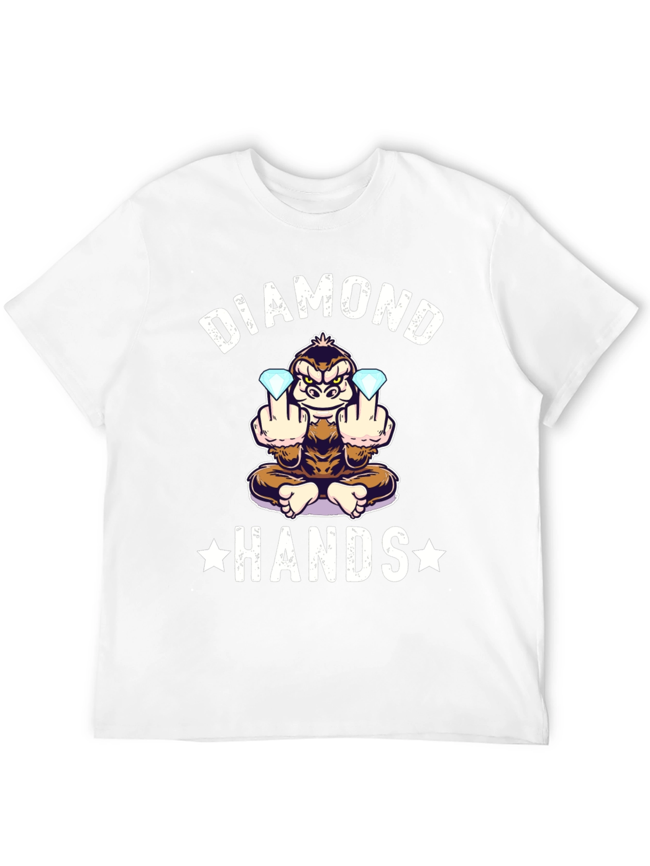 Diamond Hands Monkey T-Shirt - Black