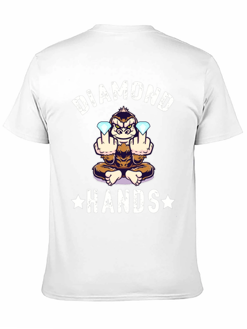 Diamond Hands Monkey T-Shirt - Black