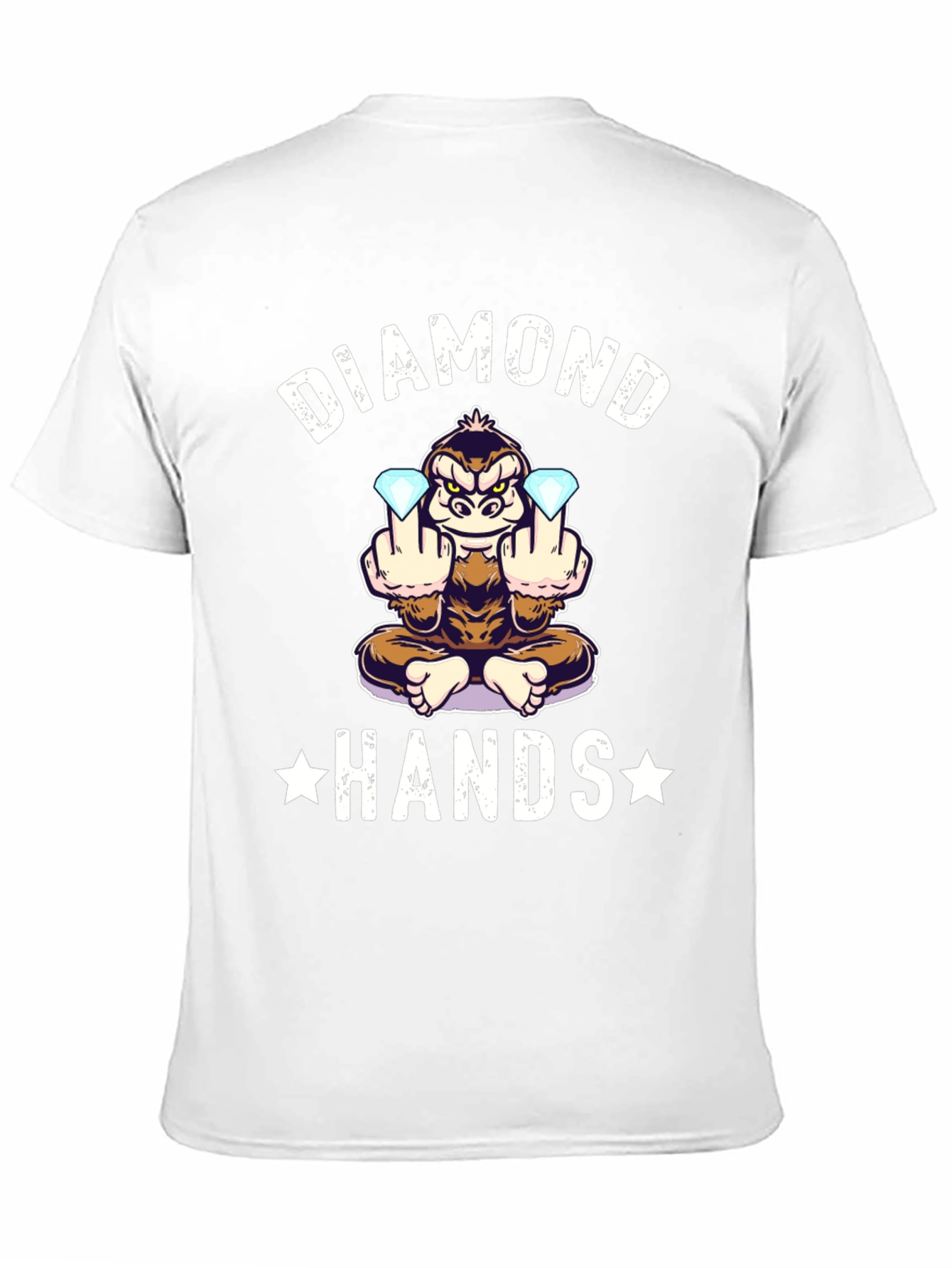 Diamond Hands Monkey T-Shirt - Black