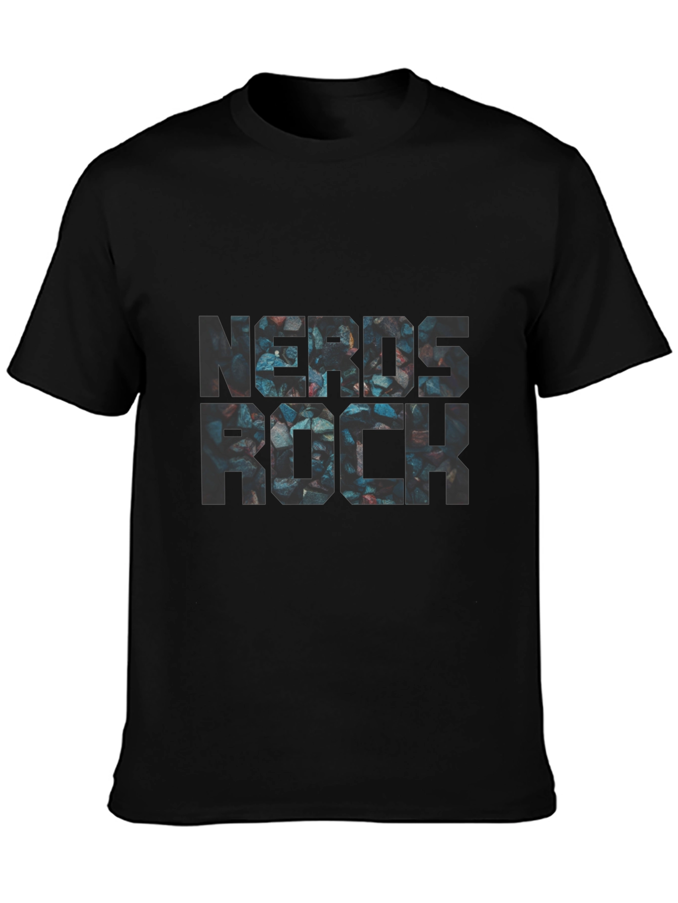 Nerds Rock Graphic Black T-Shirt - Stylish Geek Fashion