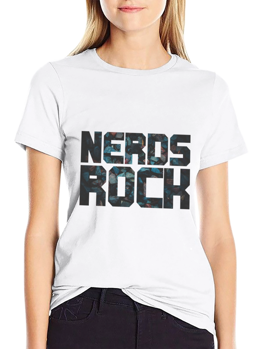 Nerds Rock Graphic Black T-Shirt - Stylish Geek Fashion