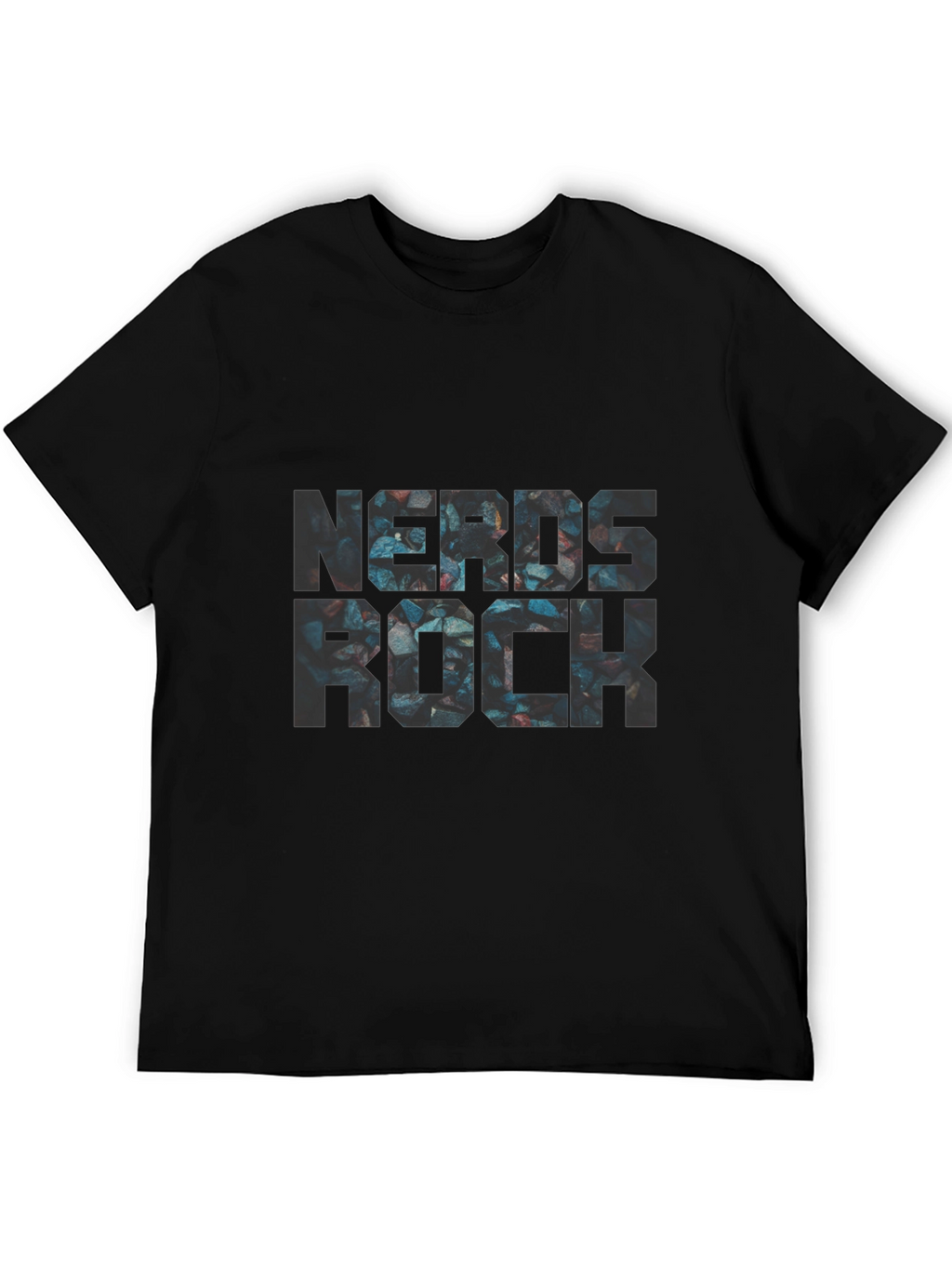 Nerds Rock Graphic Black T-Shirt - Stylish Geek Fashion