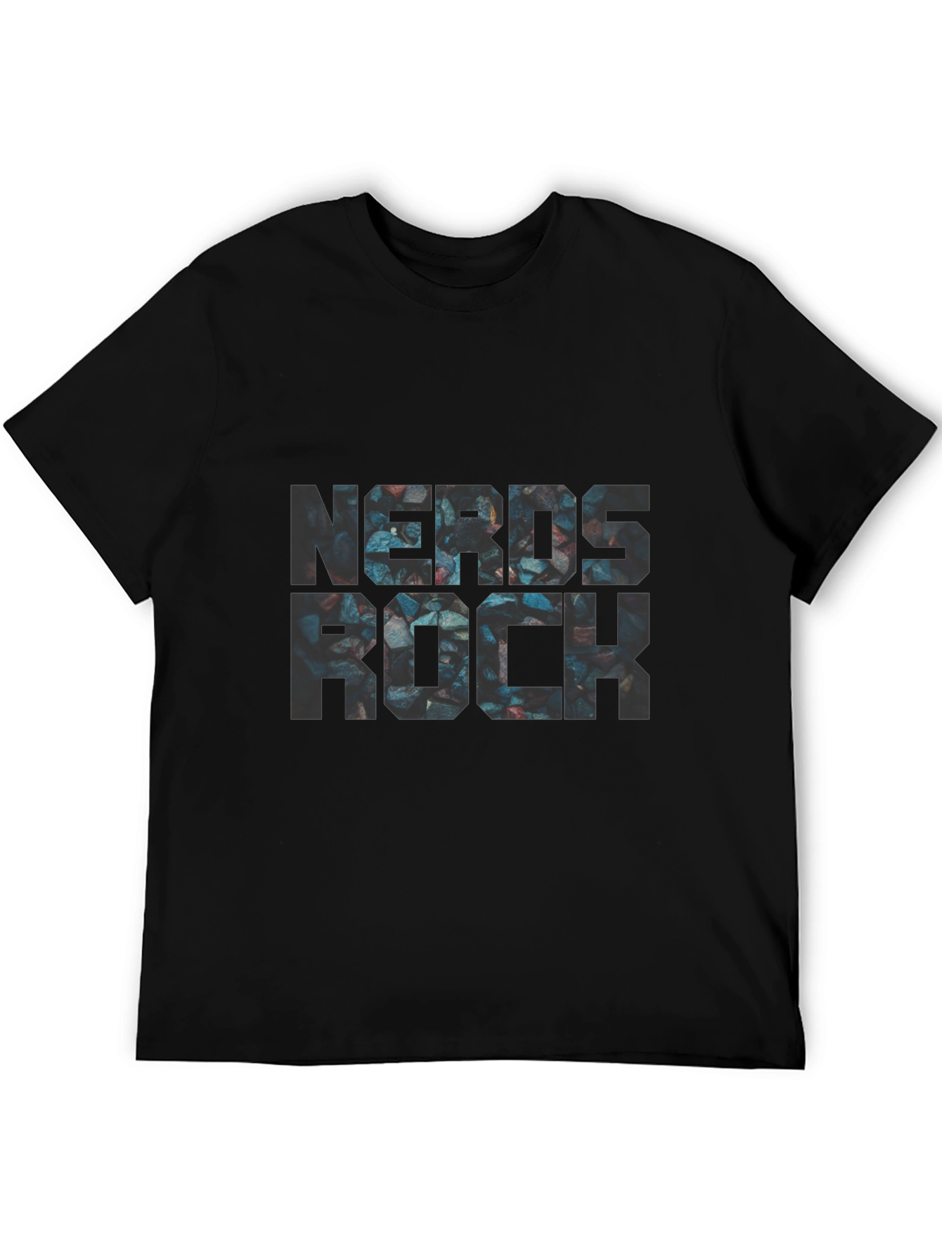 Nerds Rock Graphic Black T-Shirt - Stylish Geek Fashion