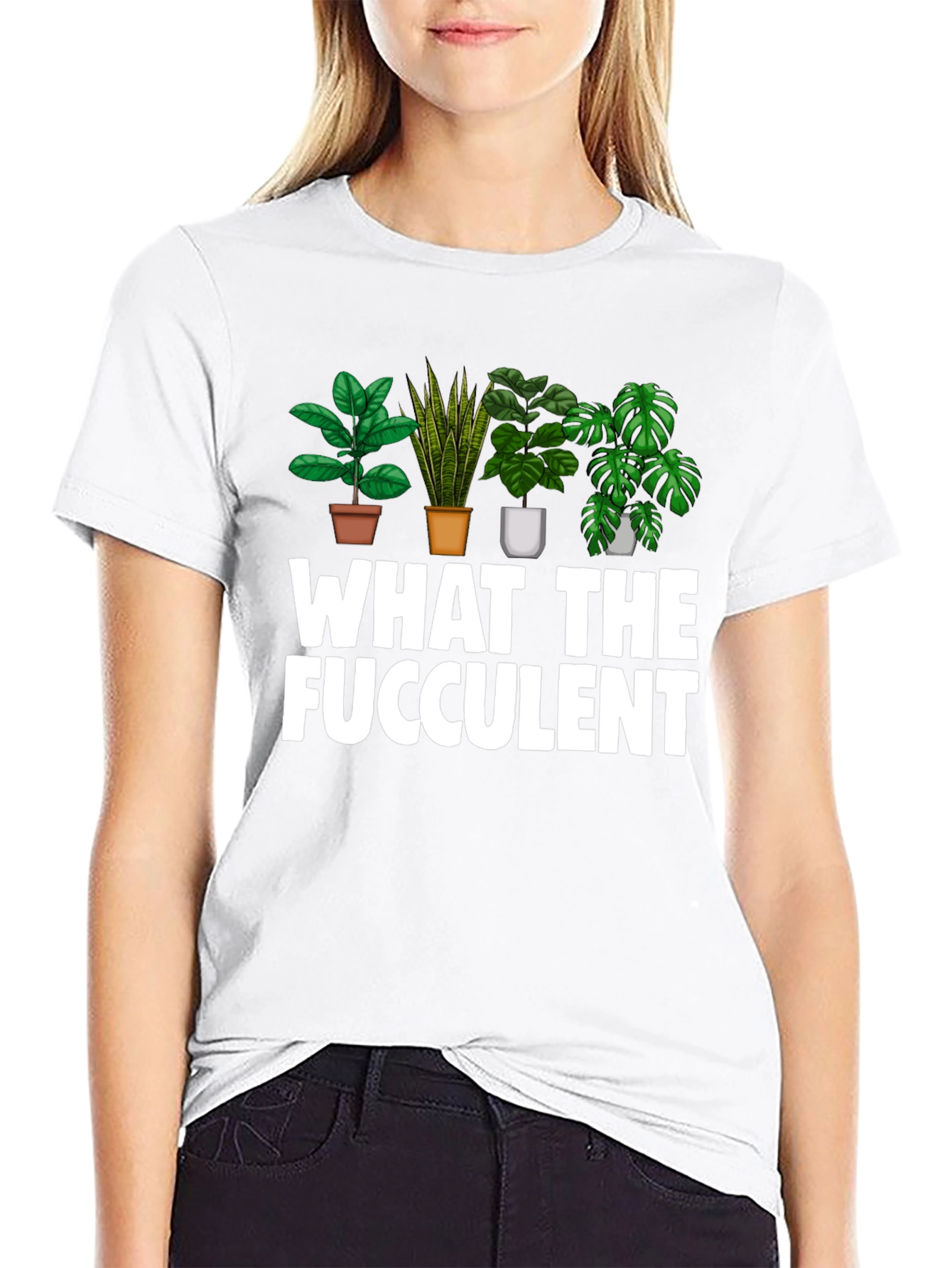 What The Fucculent Funny Plant Lover T-Shirt