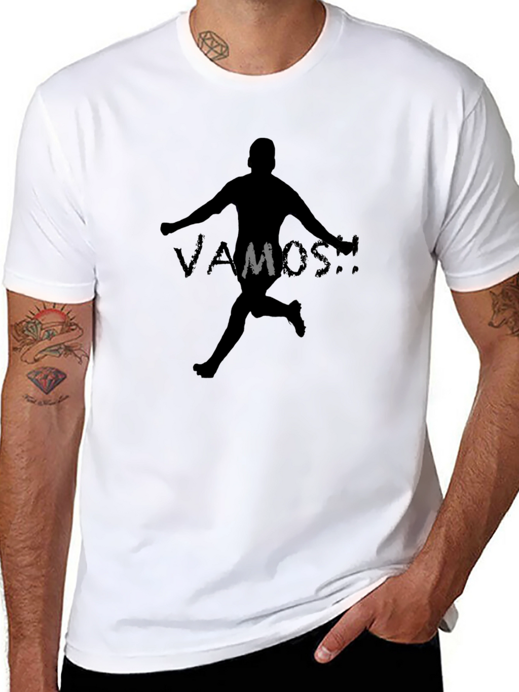 Vamos Soccer T-Shirt - Black Graphic Tee