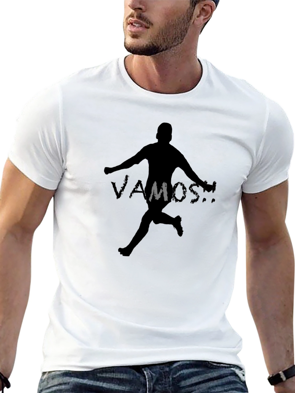 Vamos Soccer T-Shirt - Black Graphic Tee