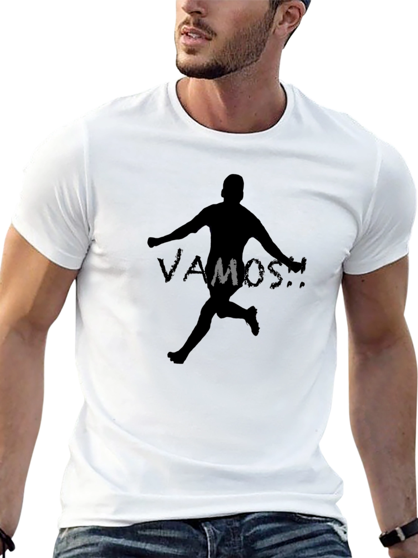 Vamos Soccer T-Shirt - Black Graphic Tee