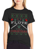 Flute Ugly Christmas Sweater T-Shirt