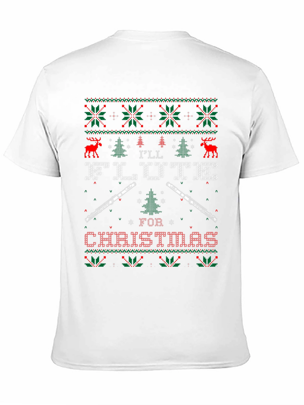 Flute Ugly Christmas Sweater T-Shirt