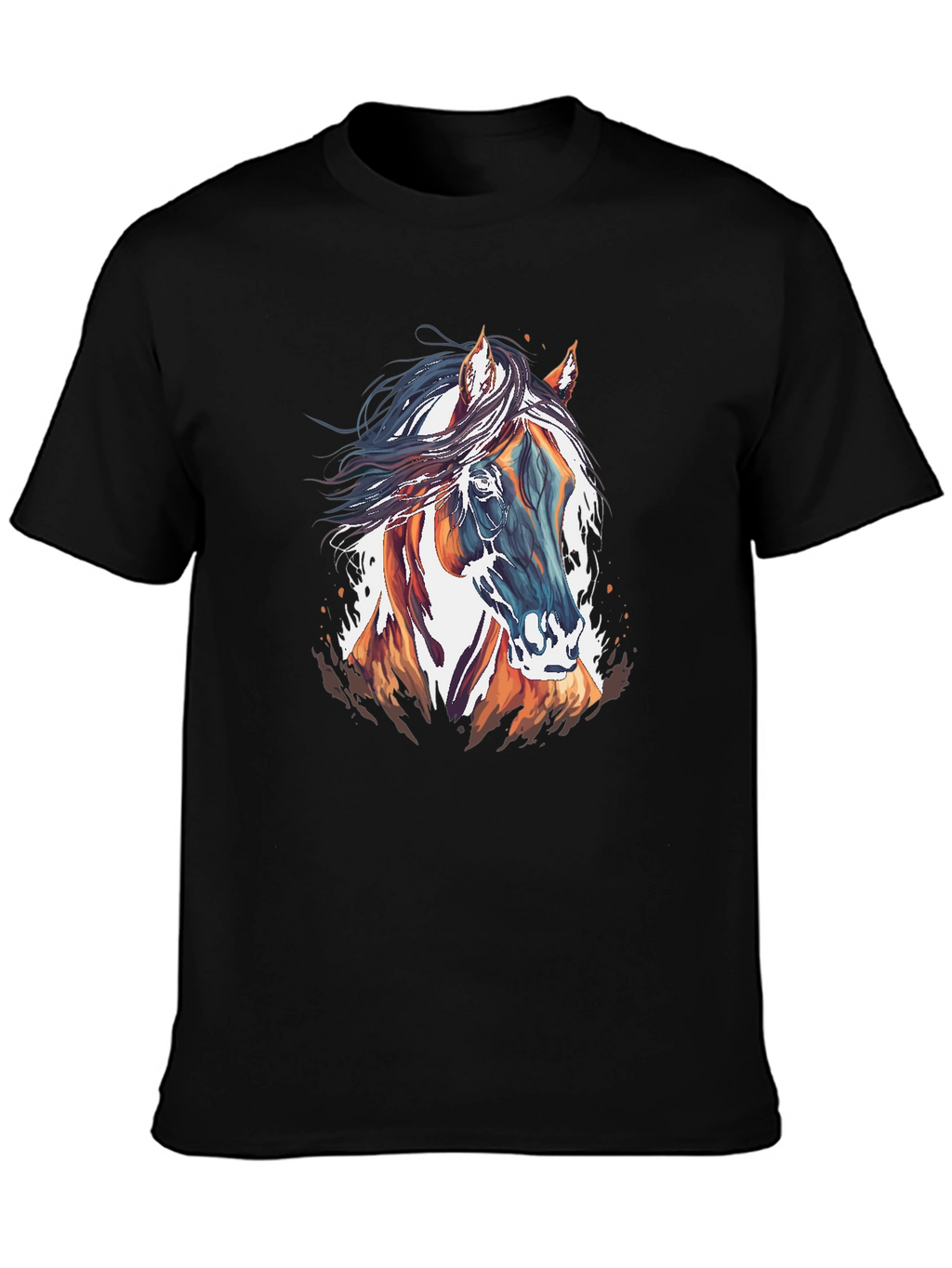 Horse Graphic T-Shirt - Stylish Mens Tee