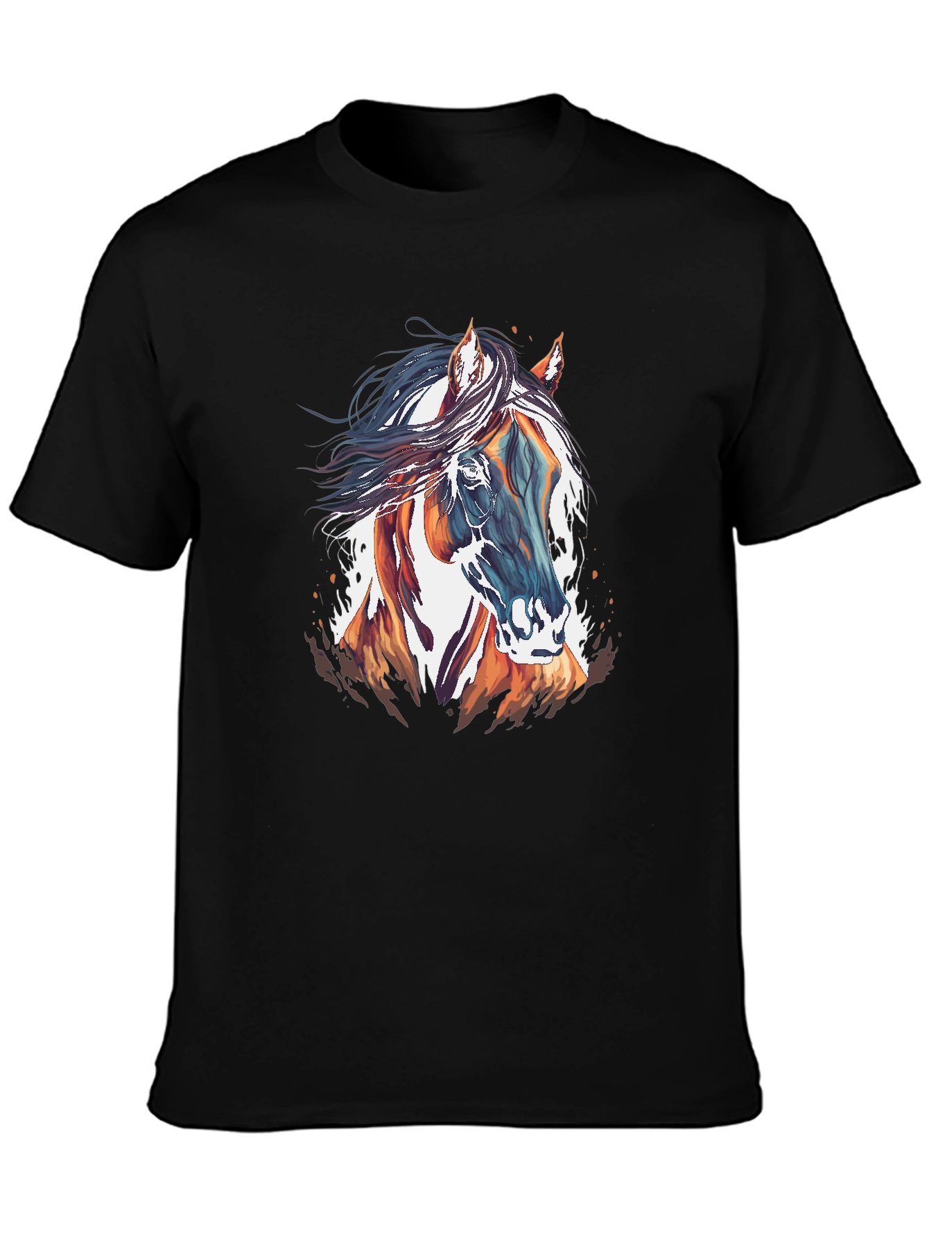 Horse Graphic T-Shirt - Stylish Mens Tee