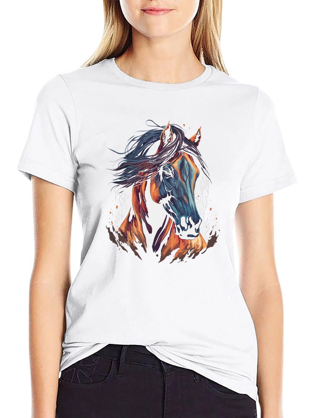 Horse Graphic T-Shirt - Stylish Mens Tee