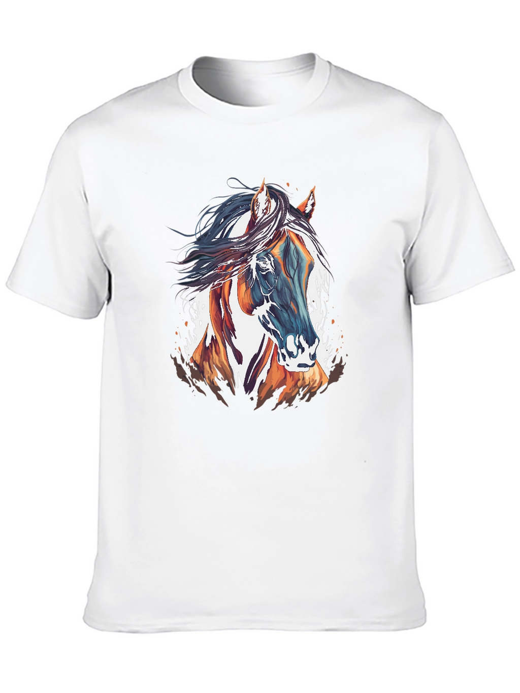 Horse Graphic T-Shirt - Stylish Mens Tee