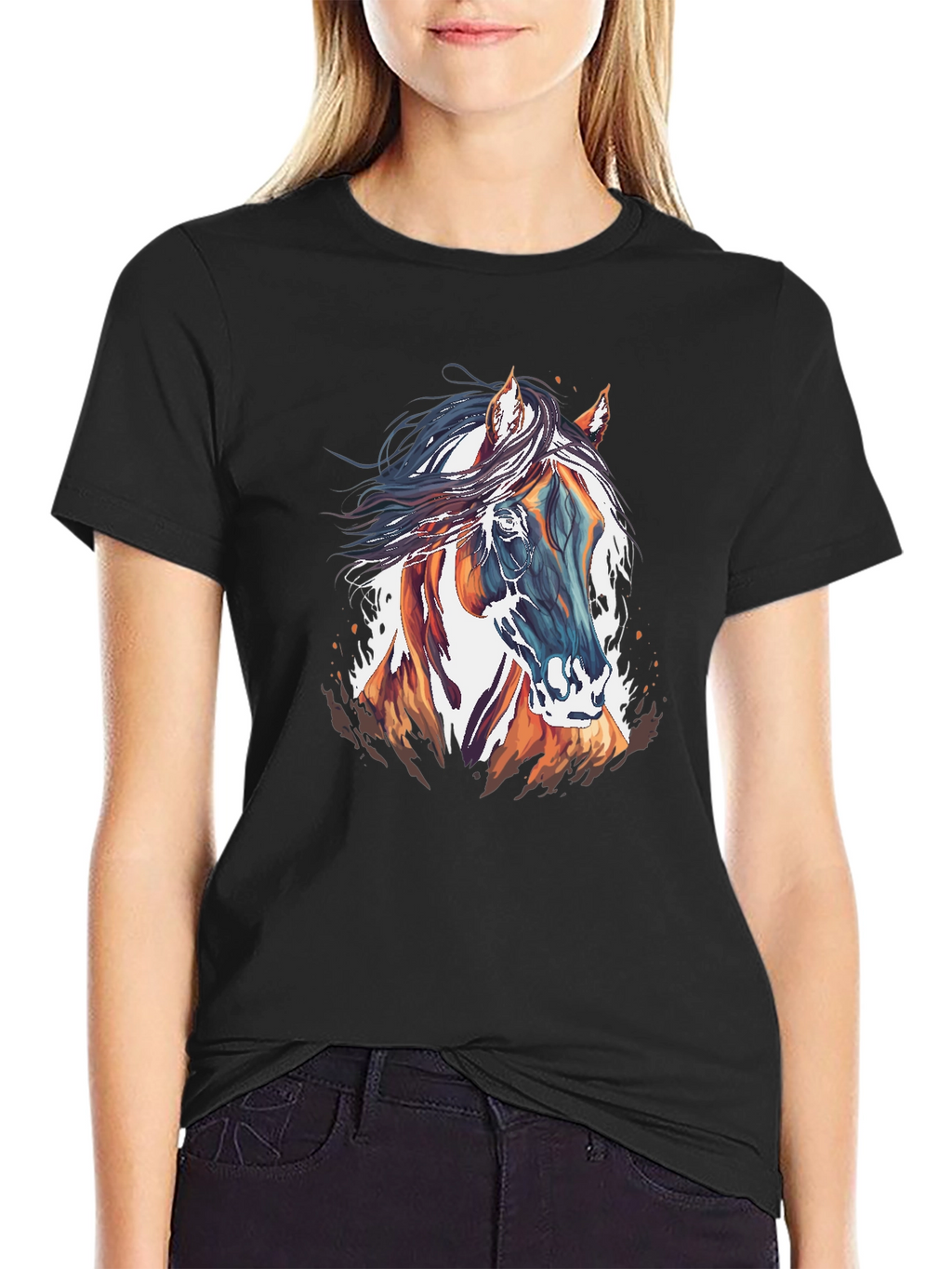 Horse Graphic T-Shirt - Stylish Mens Tee
