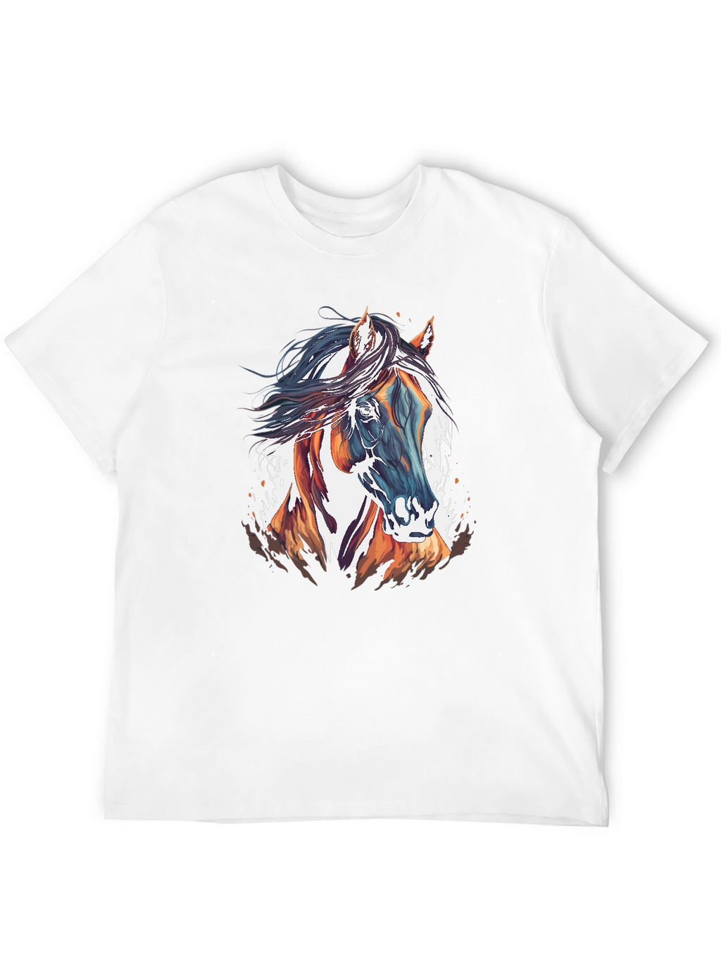 Horse Graphic T-Shirt - Stylish Mens Tee