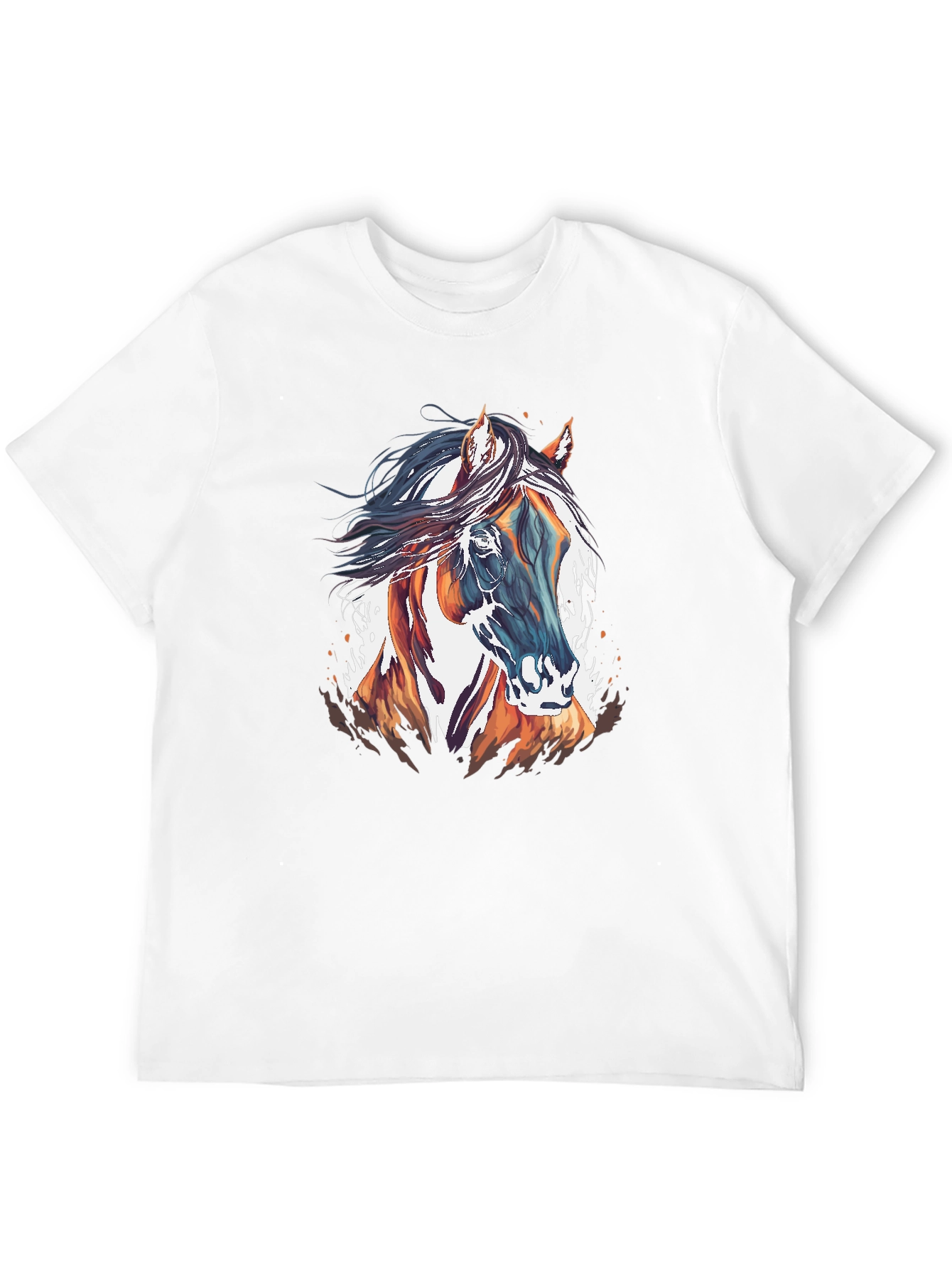 Horse Graphic T-Shirt - Stylish Mens Tee