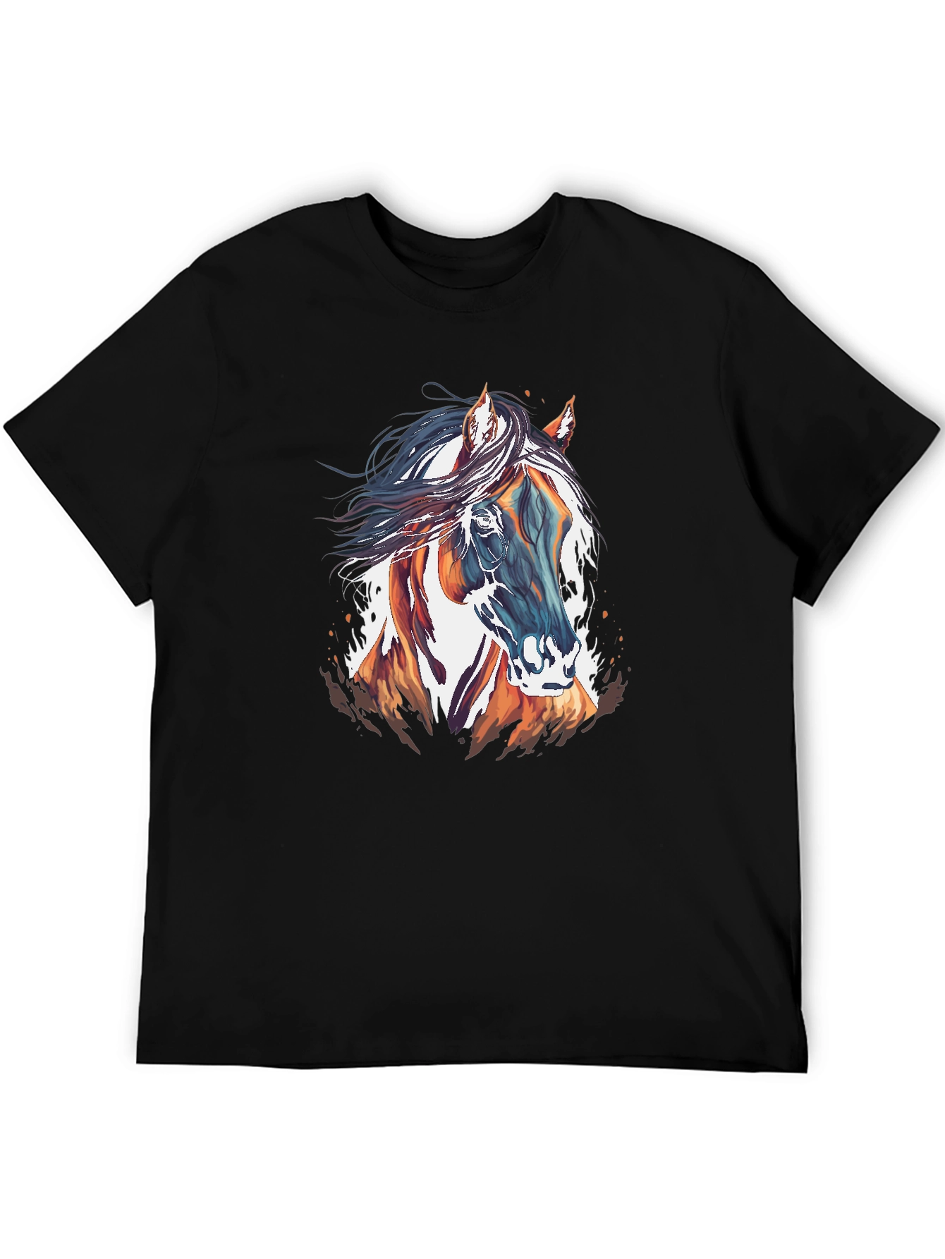 Horse Graphic T-Shirt - Stylish Mens Tee