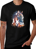 Horse Graphic T-Shirt - Stylish Mens Tee