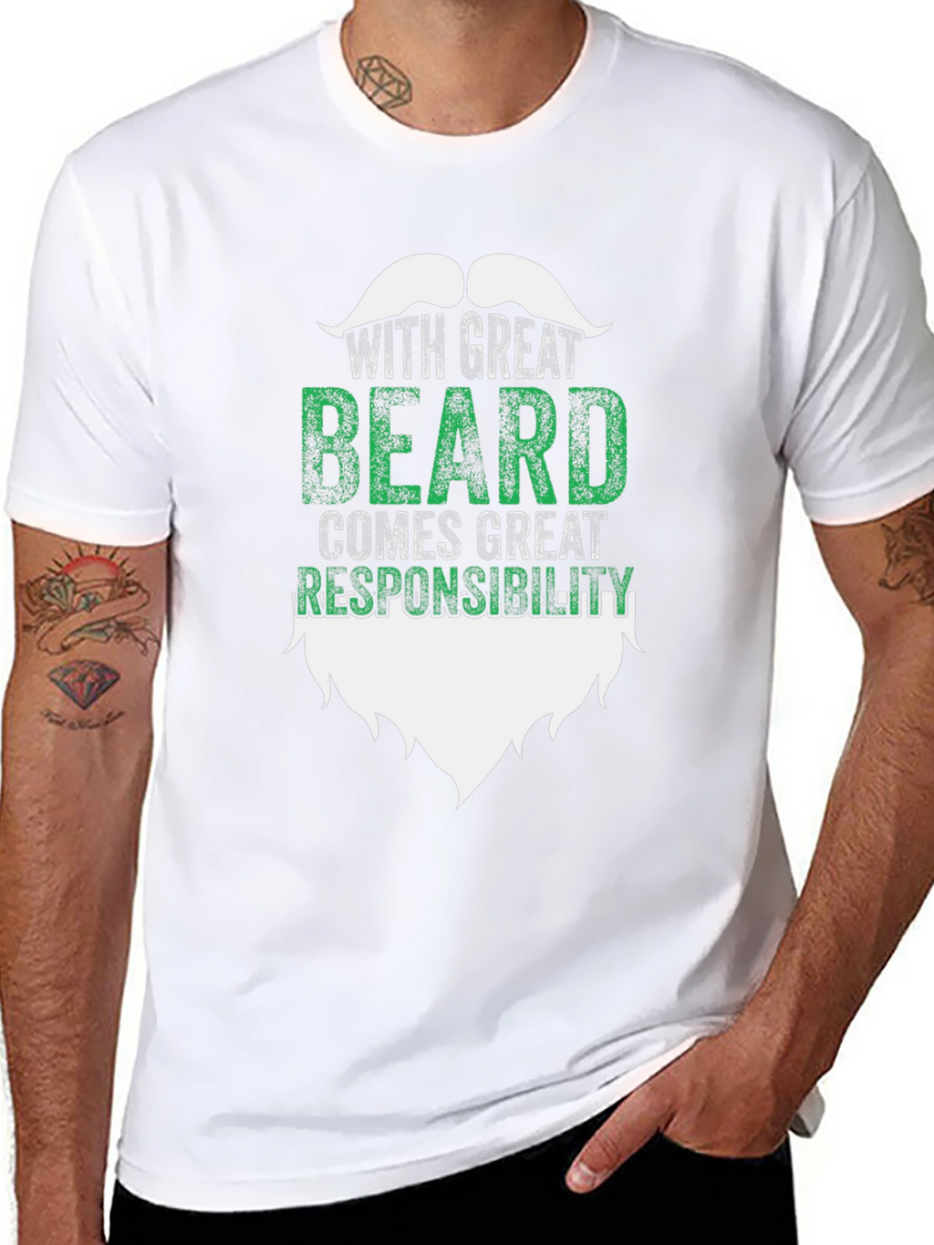 Great Beard Responsibility Graphic Tee