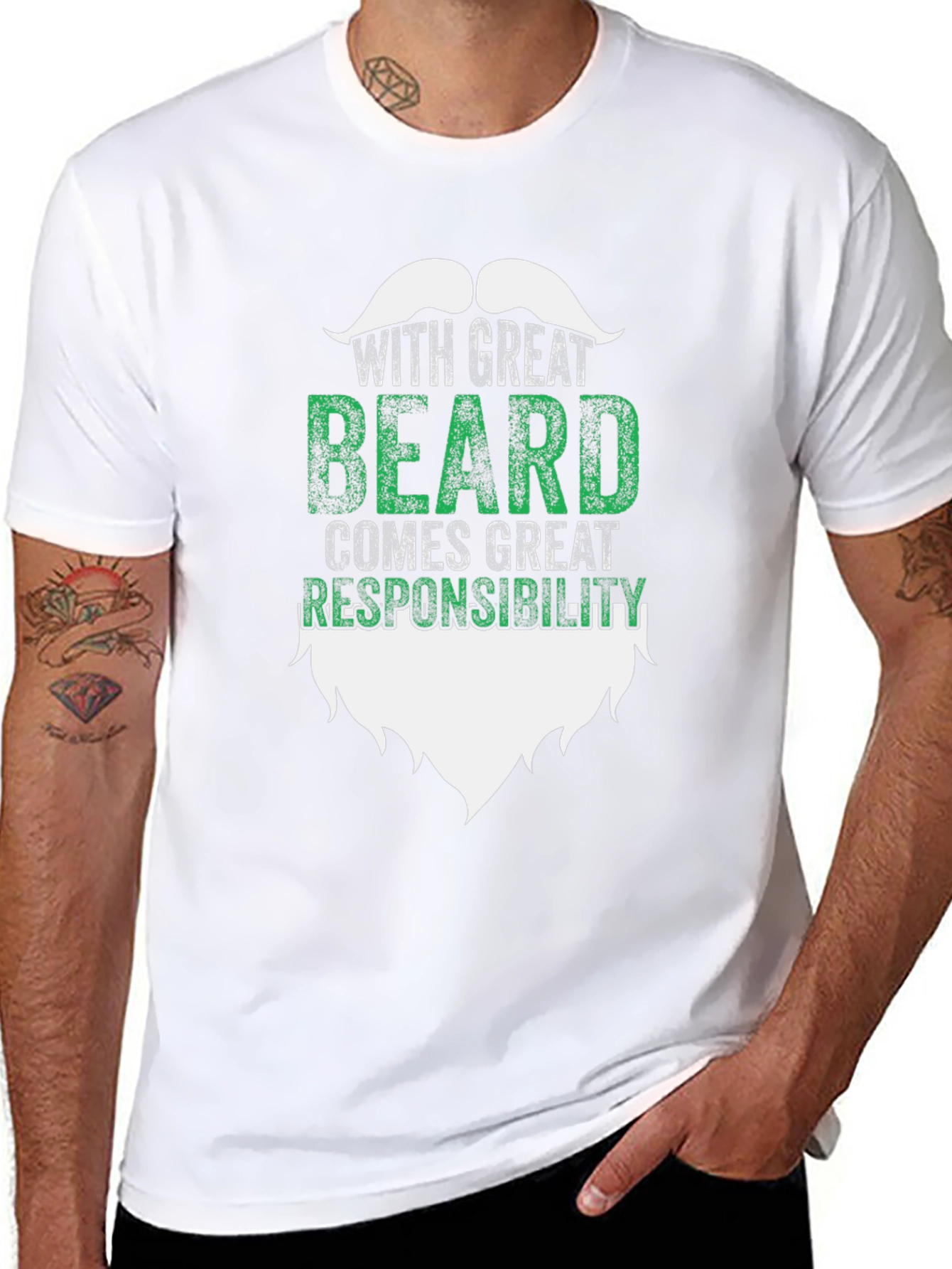 Great Beard Responsibility Graphic Tee