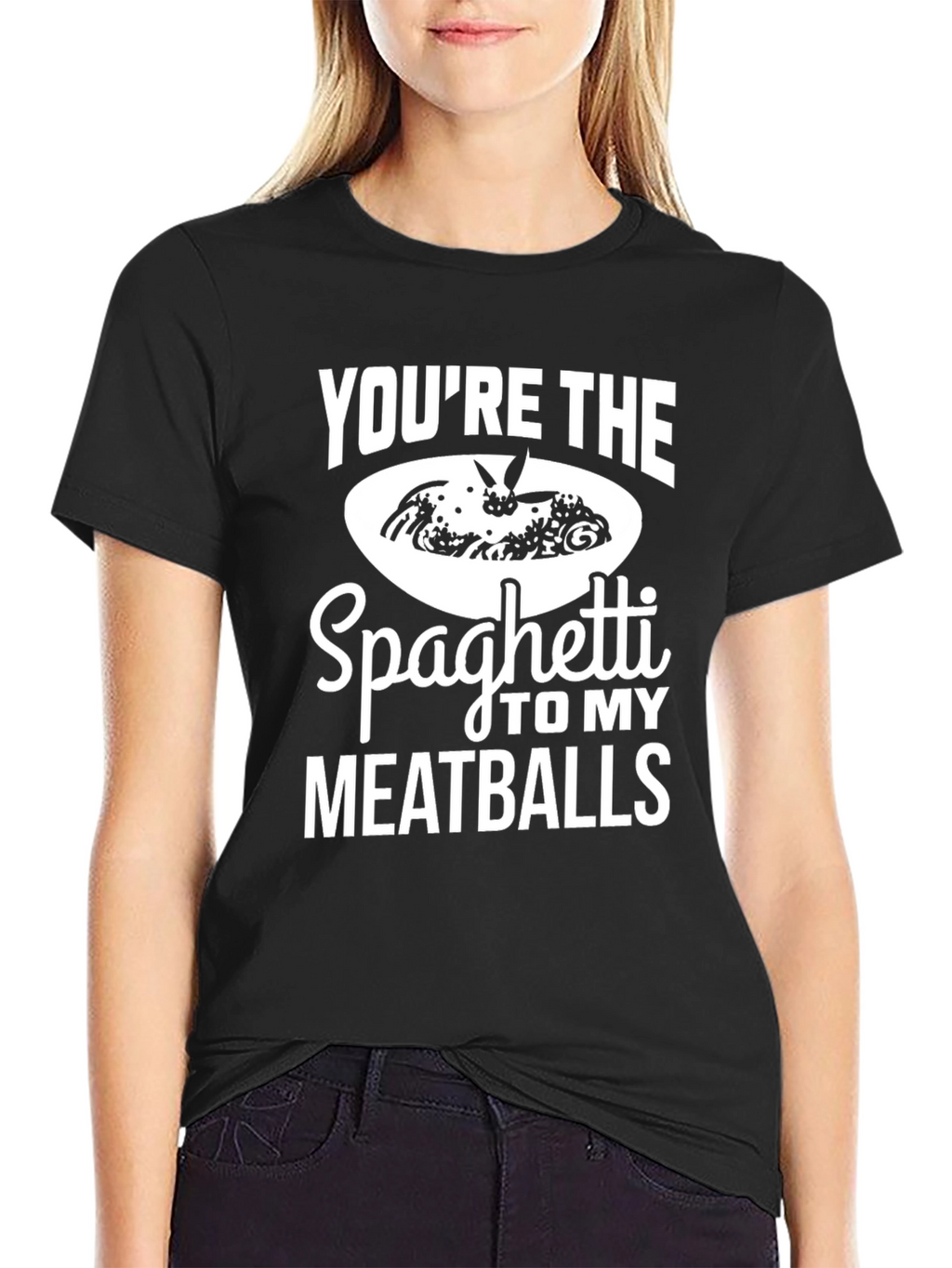 Spaghetti & Meatballs Graphic Tee - Foodie Humor