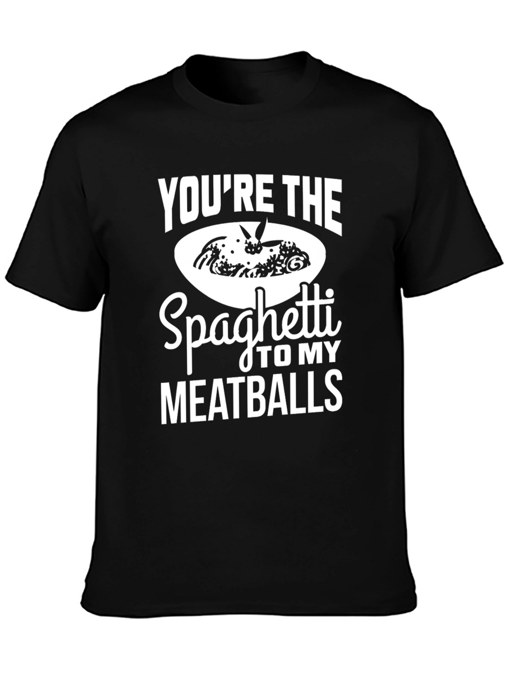 Spaghetti & Meatballs Graphic Tee - Foodie Humor