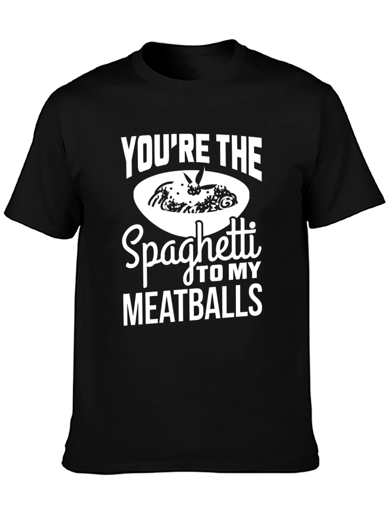 Spaghetti & Meatballs Graphic Tee - Foodie Humor