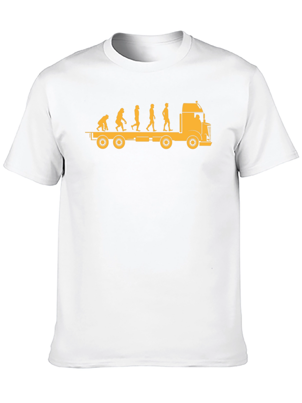 Evolution of Trucker Black T-Shirt