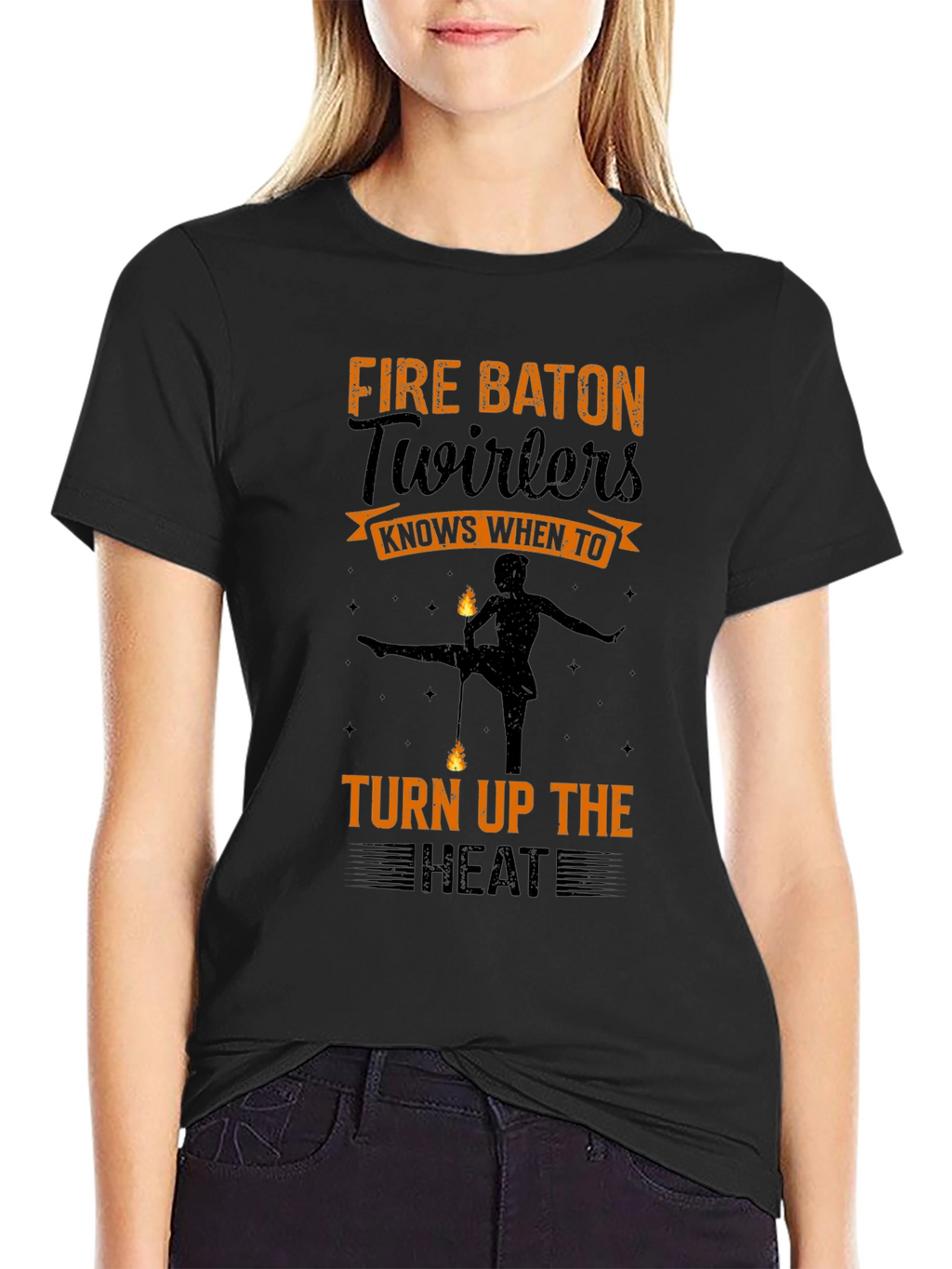Fire Baton Twirlers T-Shirt - Turn Up the Heat!
