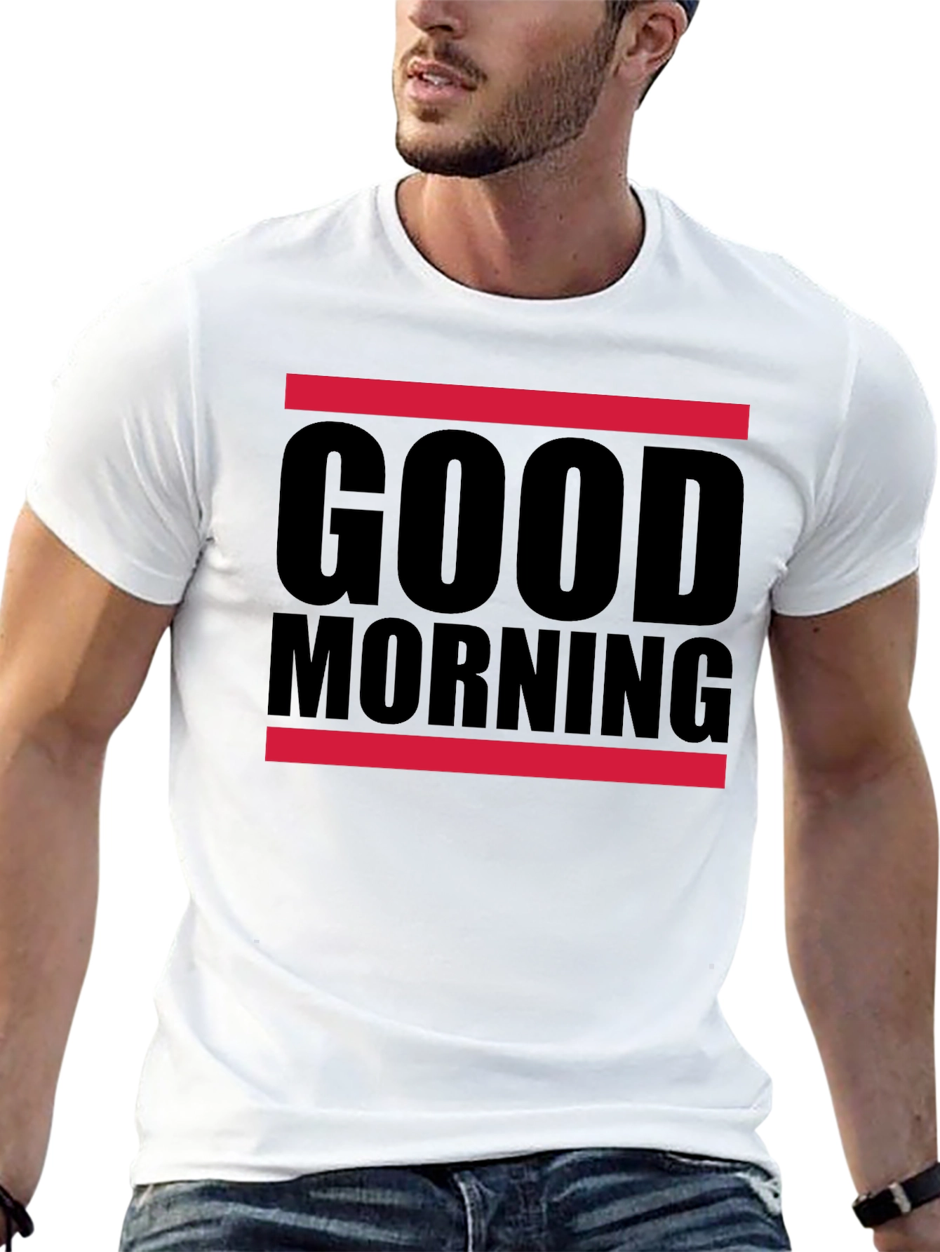 Good Morning Graphic Tee - Bold Statement Shirt