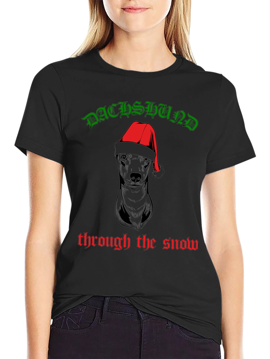 Dachshund Through The Snow Christmas T-Shirt