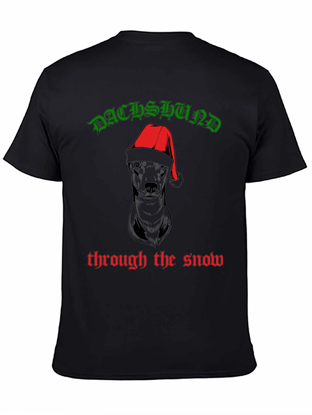 Dachshund Through The Snow Christmas T-Shirt