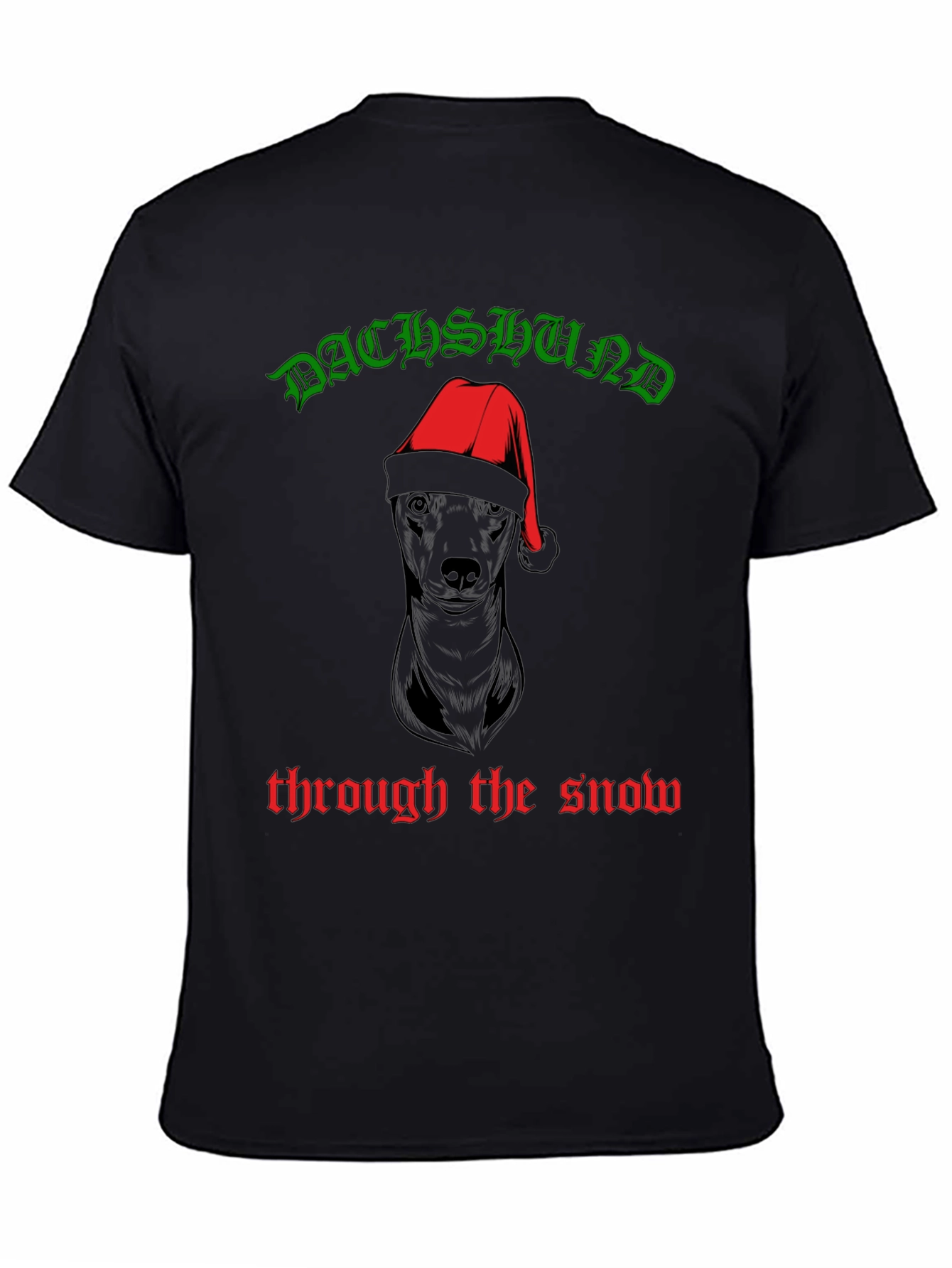 Dachshund Through The Snow Christmas T-Shirt