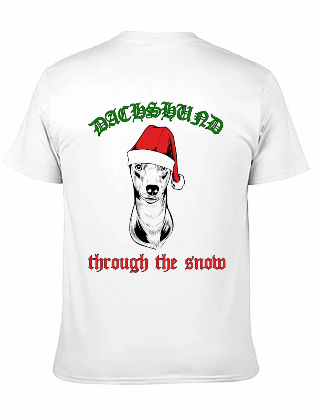 Dachshund Through The Snow Christmas T-Shirt