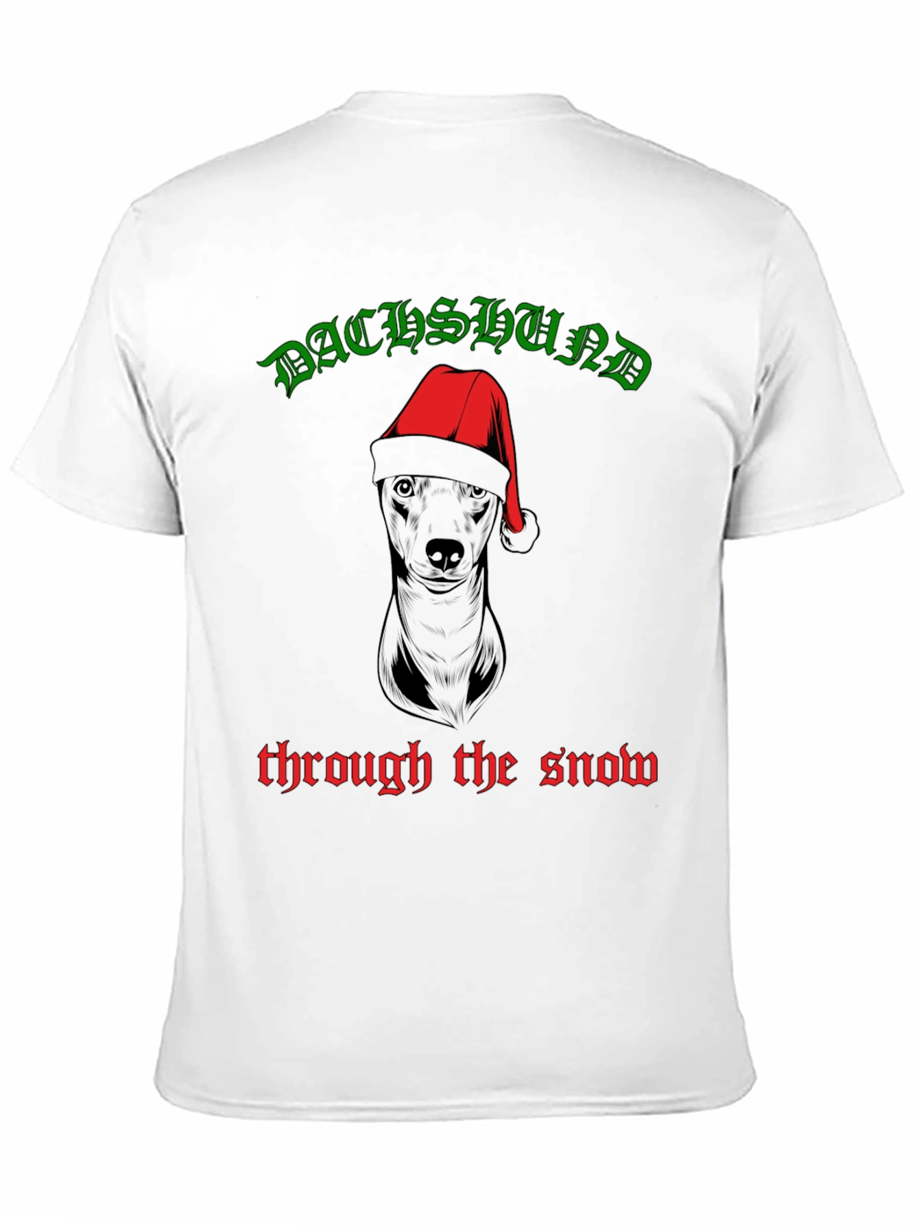 Dachshund Through The Snow Christmas T-Shirt