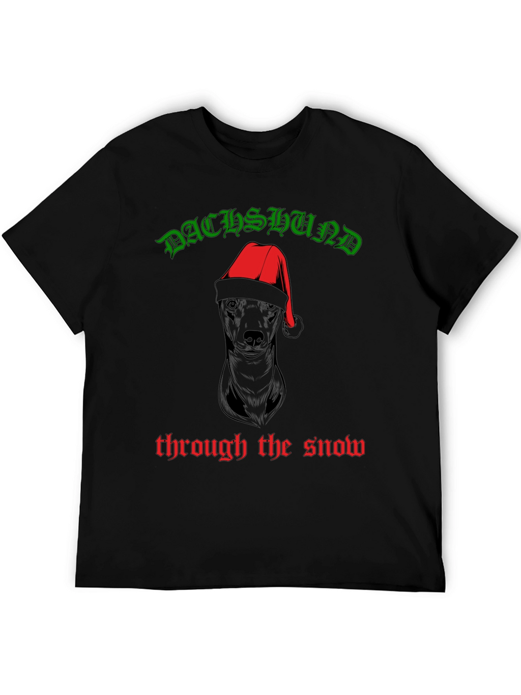 Dachshund Through The Snow Christmas T-Shirt