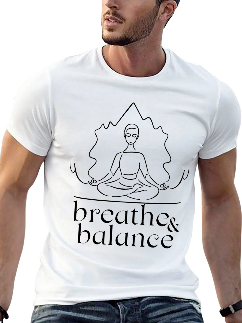 Breathe & Balance Graphic T-Shirt