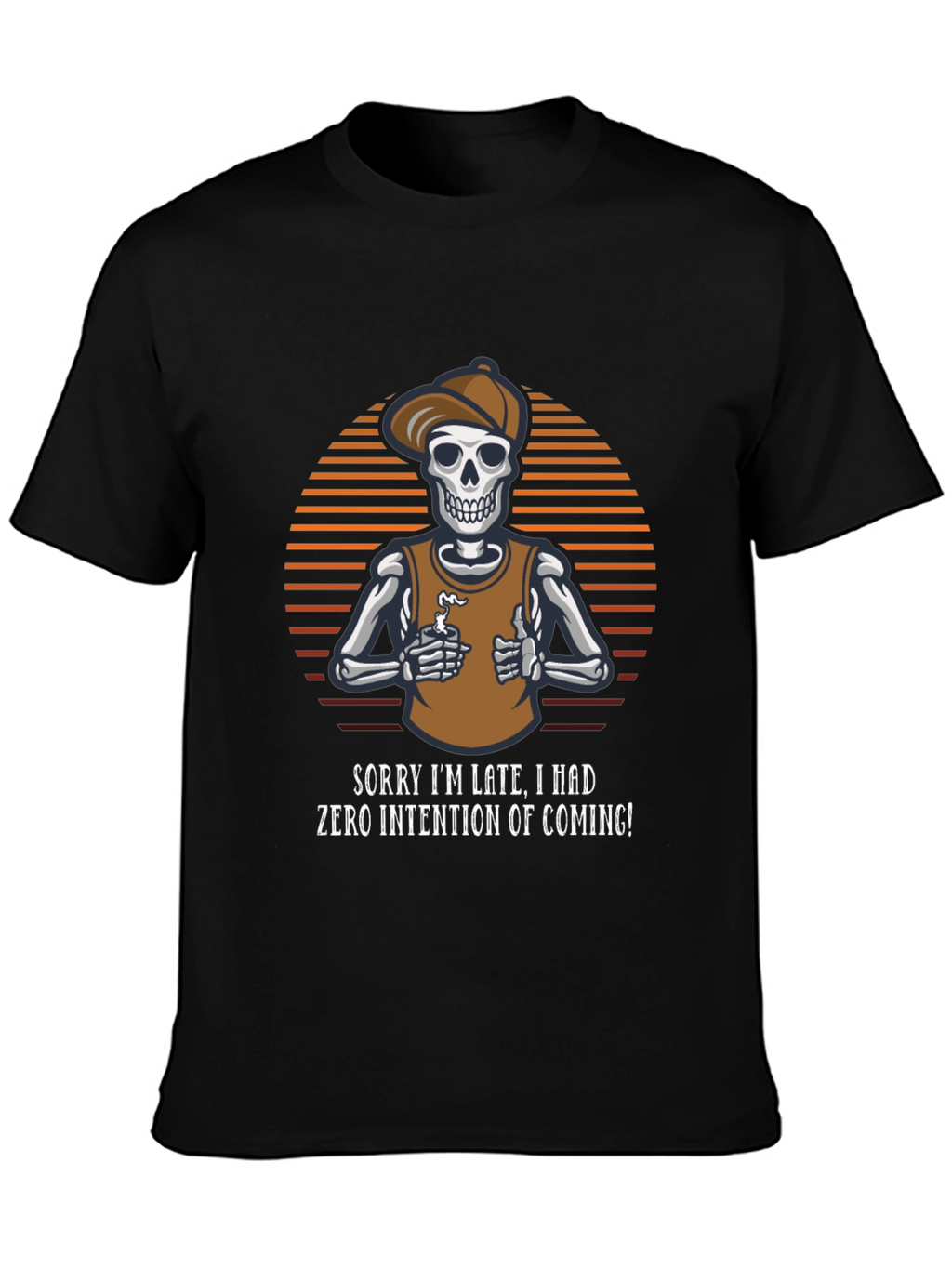 Sarcastic Skeleton Graphic T-Shirt