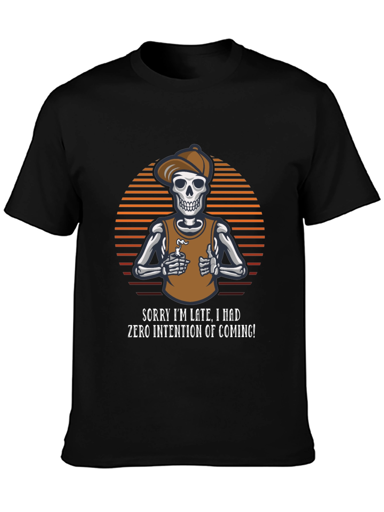 Sarcastic Skeleton Graphic T-Shirt