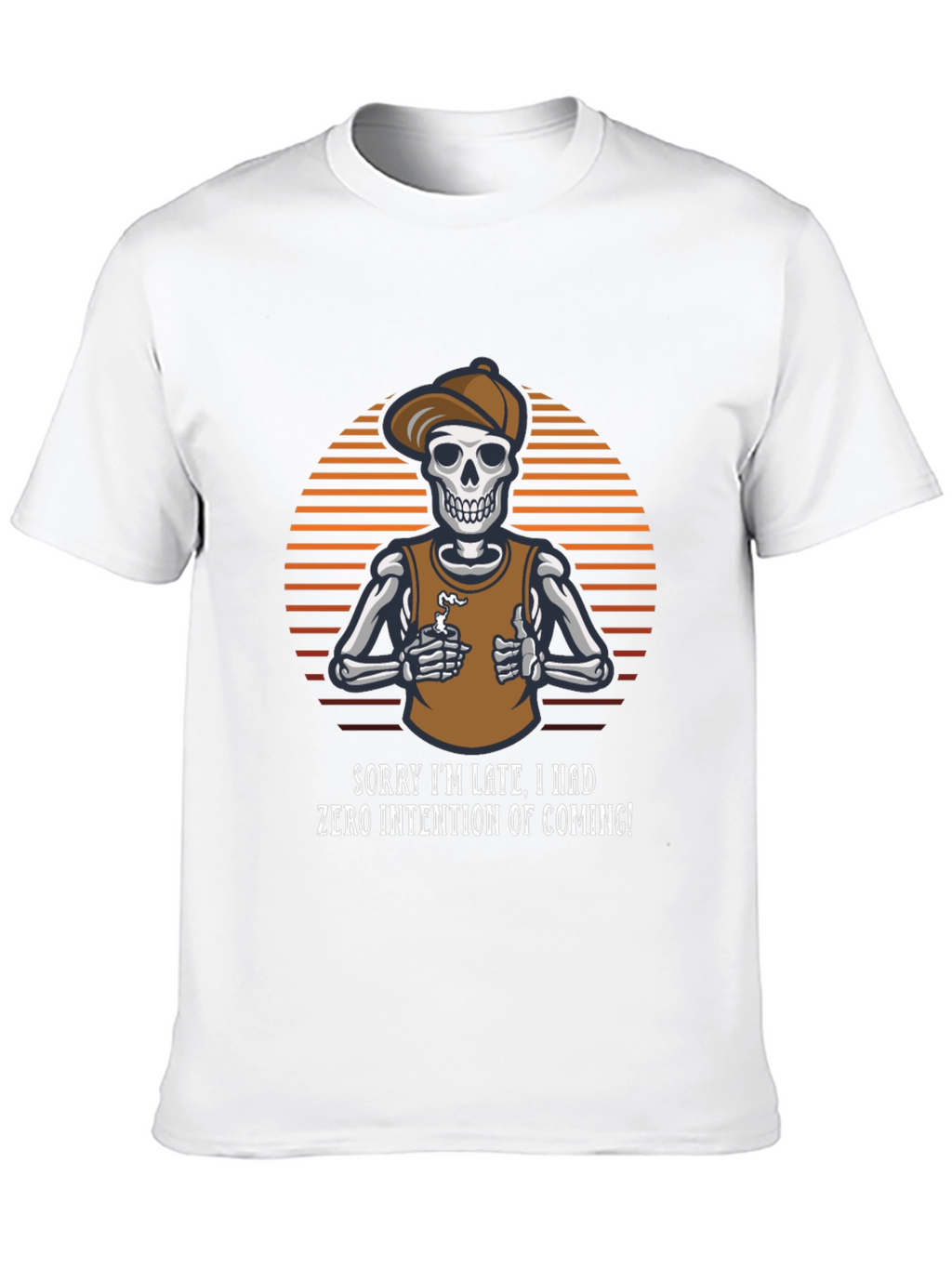 Sarcastic Skeleton Graphic T-Shirt