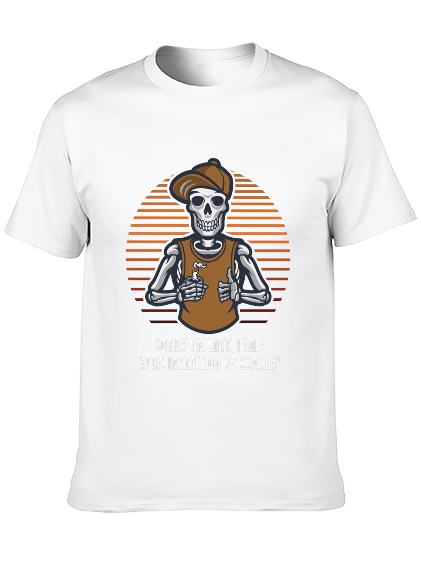 Sarcastic Skeleton Graphic T-Shirt