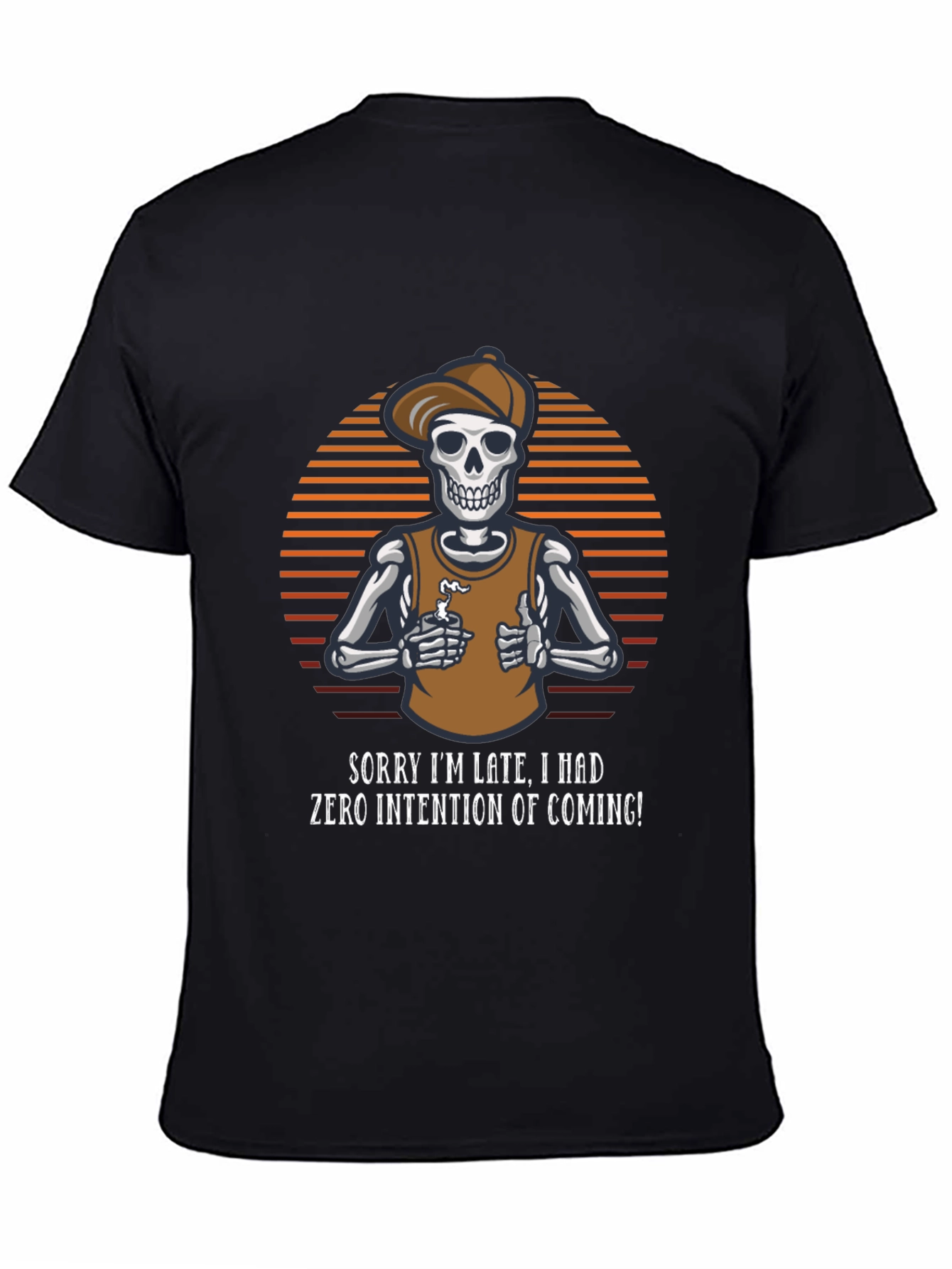 Sarcastic Skeleton Graphic T-Shirt