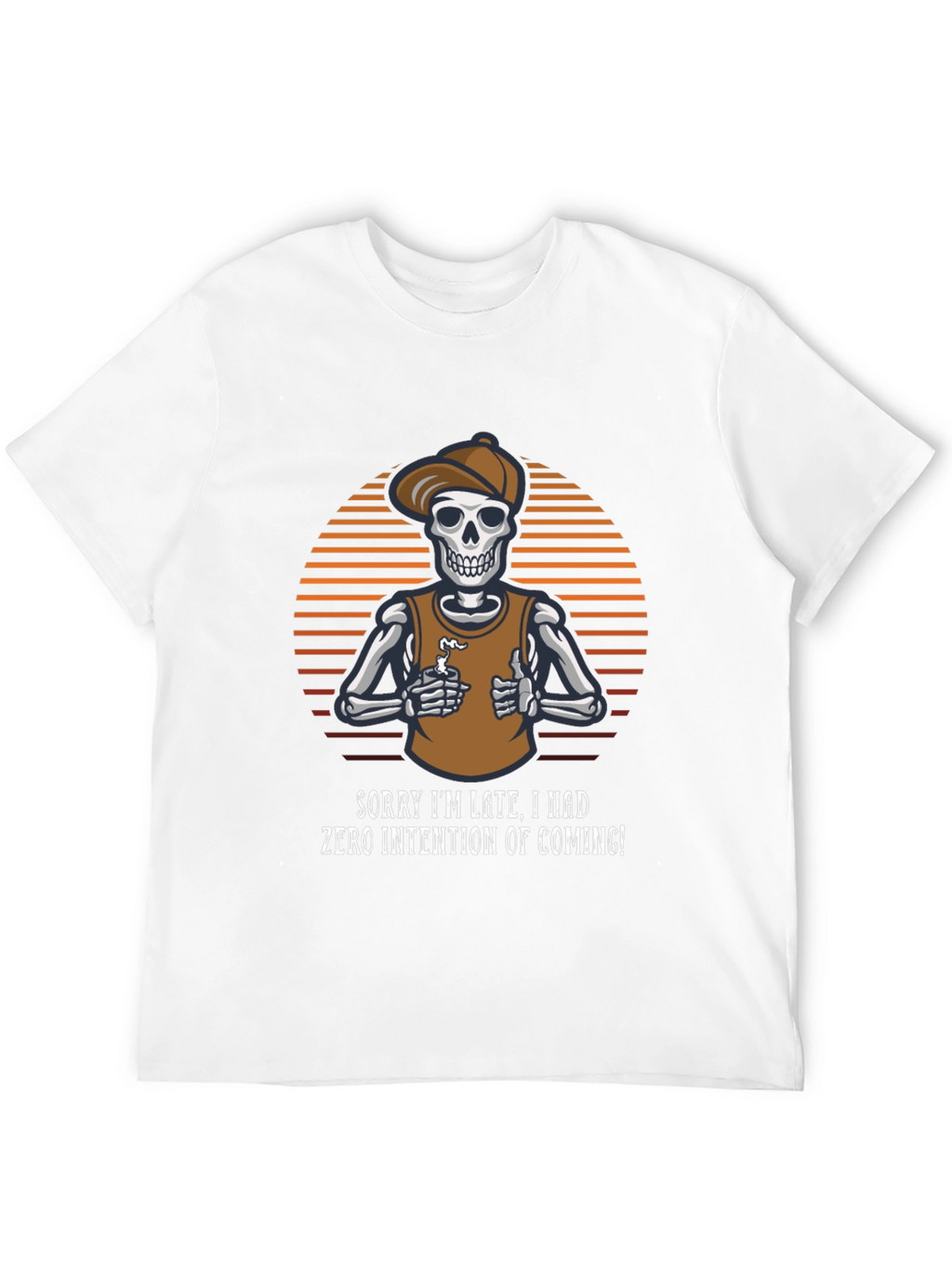 Sarcastic Skeleton Graphic T-Shirt