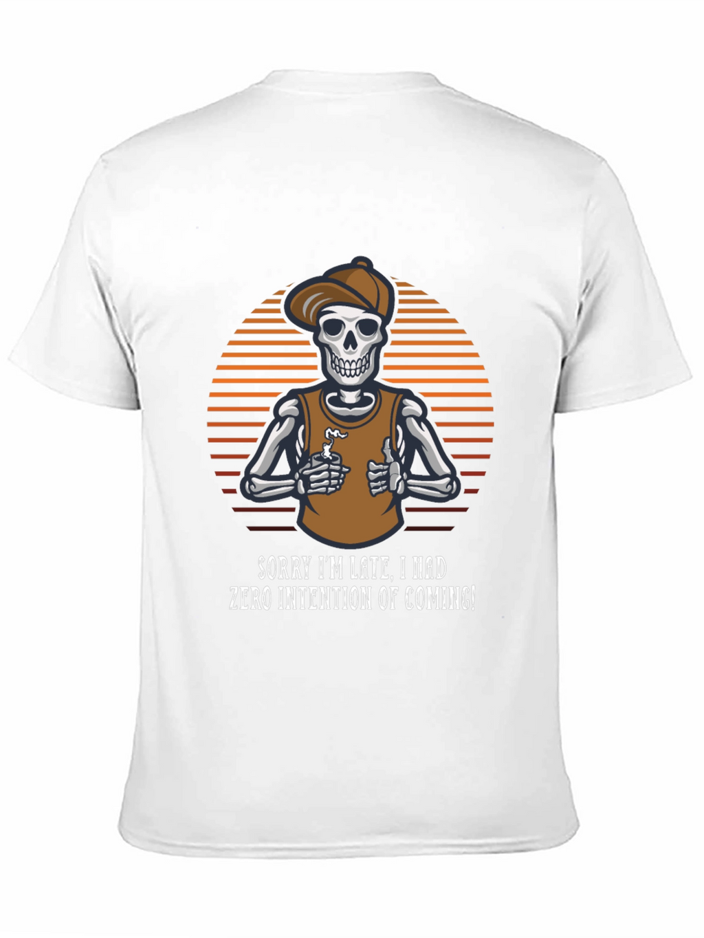Sarcastic Skeleton Graphic T-Shirt