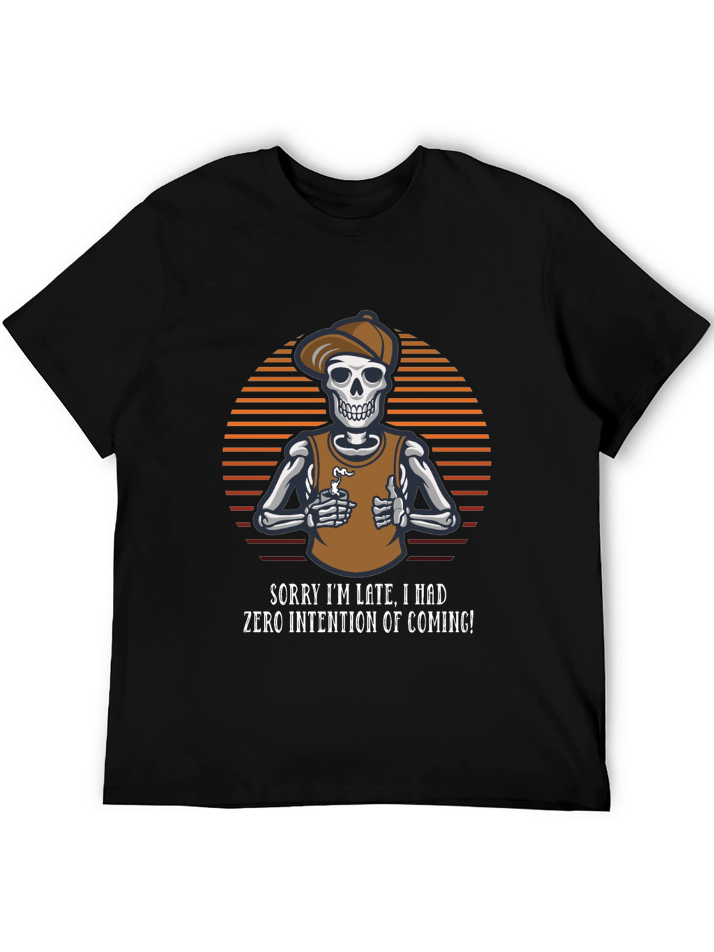 Sarcastic Skeleton Graphic T-Shirt