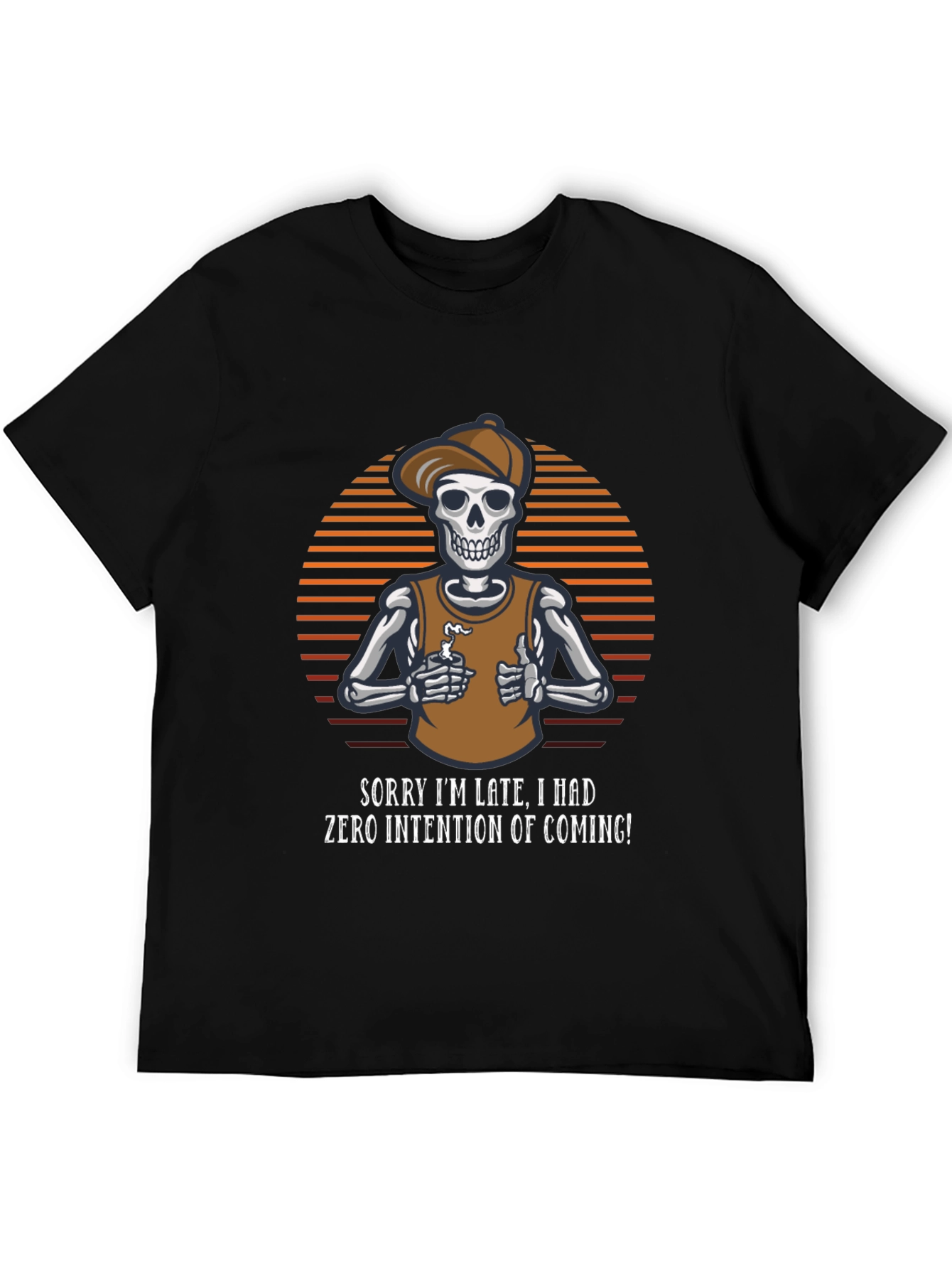 Sarcastic Skeleton Graphic T-Shirt