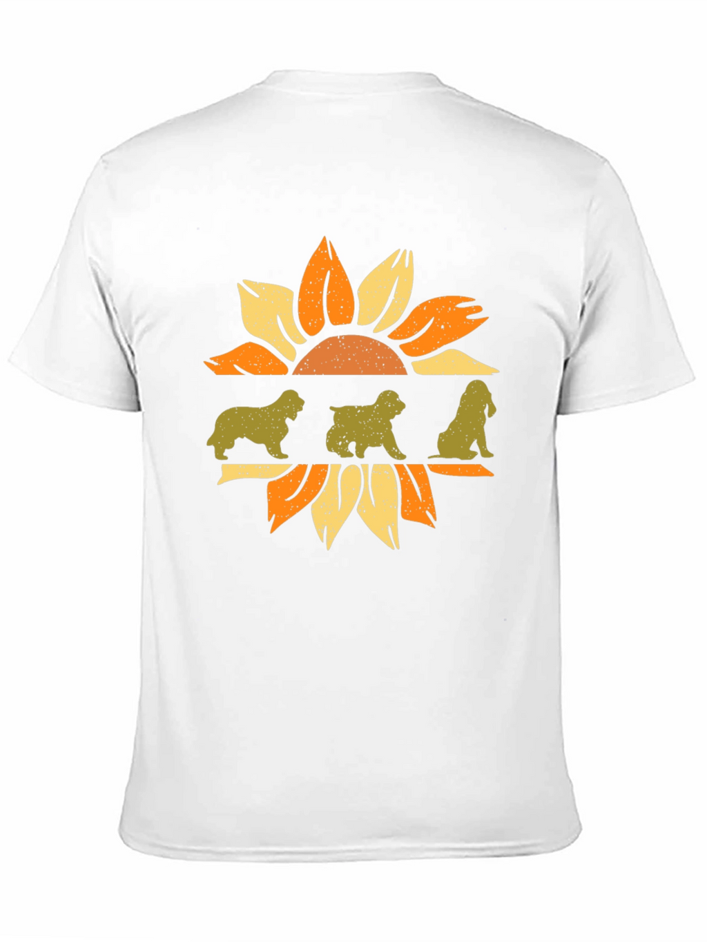 Dog Sunflower Graphic Tee
