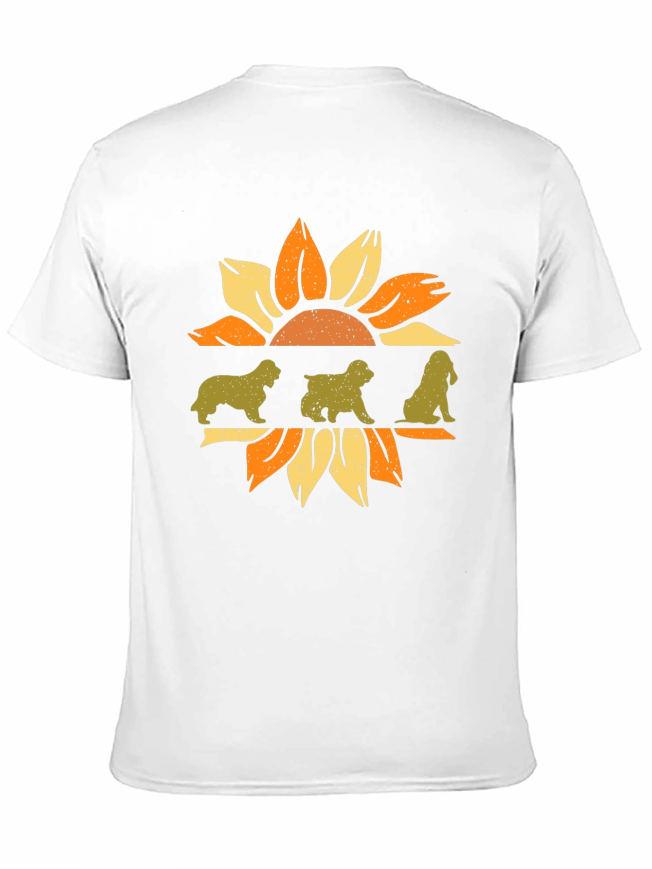 Dog Sunflower Graphic Tee