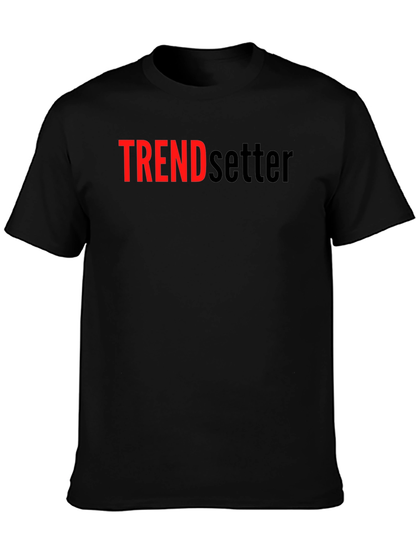 Trendsetter Black Graphic Tee - Bold Statement T-Shirt